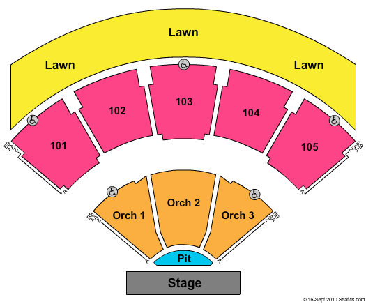 Verizon Wireless Amphitheatre At Encore Park Seating Chart